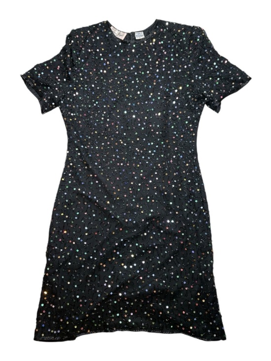 Laurence Kazar Dresses & Skirts - ✨ Vintage Laurence Kazar Silk Beaded and Iridescent Sequin Cocktail Dress Sz L ✨
